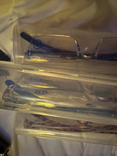 Lot Multiple Pairs Rectangle Reading Glasses 2.50 Blue Light Block w/Cases