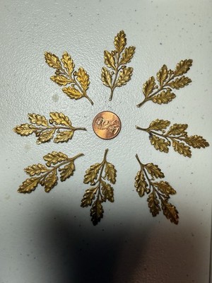 10 Vintage New England Leaf Branch Stampings by Watkins