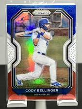 2021 Panini Prizm #135 Cody Bellinger Red/White/Blue Prizm