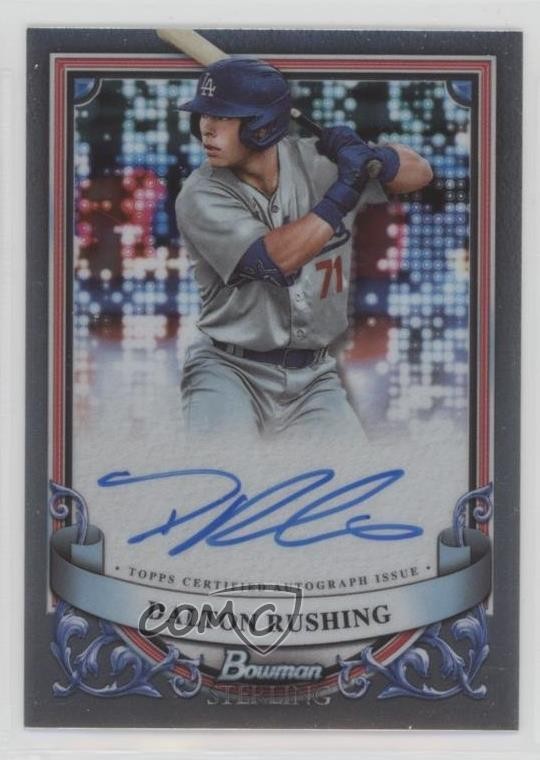 2024 Bowman Sterling Prospect Dalton Rushing #PA-DR Auto 12x6