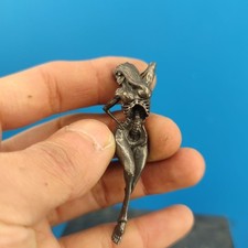 Brass Bronze Hand-Carved Skeleton Beauty Girl Statue Figurine Ornaments HUI00227