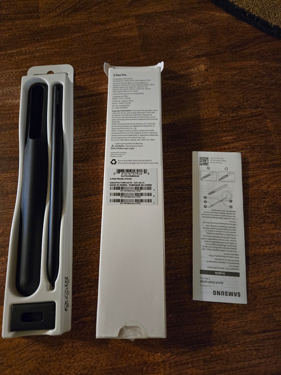 Samsung S Pen Pro - Black (EJ-P5450SBEGUS) for sale online