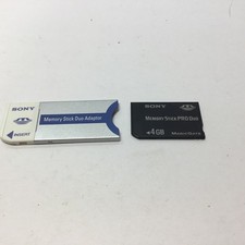 sony memory stick duo adapter With 4 GB Stick Pro MSAC-M2.