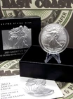 2023 "W" American *BURNISHED* Silver 1oz Eagle $1 BU UNC Box & COA ECC&C, Inc.