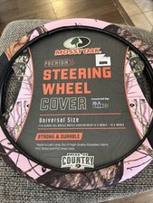 Mossy Oak Pink Camo Steering Wheel Cover Universal Size Break-up Country Mossy Oak Pink Camo Steering Wheel Cover Universal Size Break-up Country