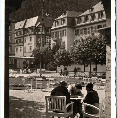 c1930s Bad Bertrich, Germany RPPC Im Kurgarten Park Square Photo Niko Haas A336