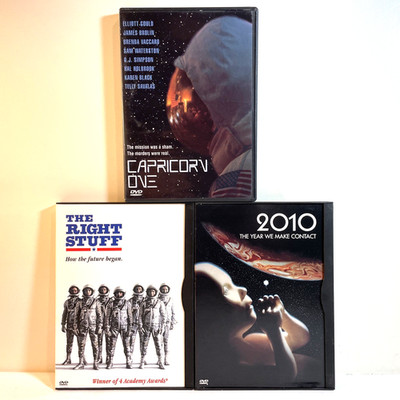 CAPRICORN ONE / THE RIGHT STUFF / 2010: THE YEAR WE MAKE CONTACT (DVD Lot) Drama