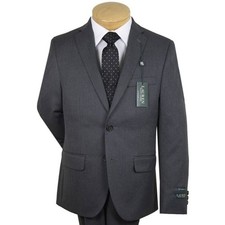 Boys Solid Grey Suit Jacket Ralph Lauren Sport Coat Blazer 2 Button Kids Formal