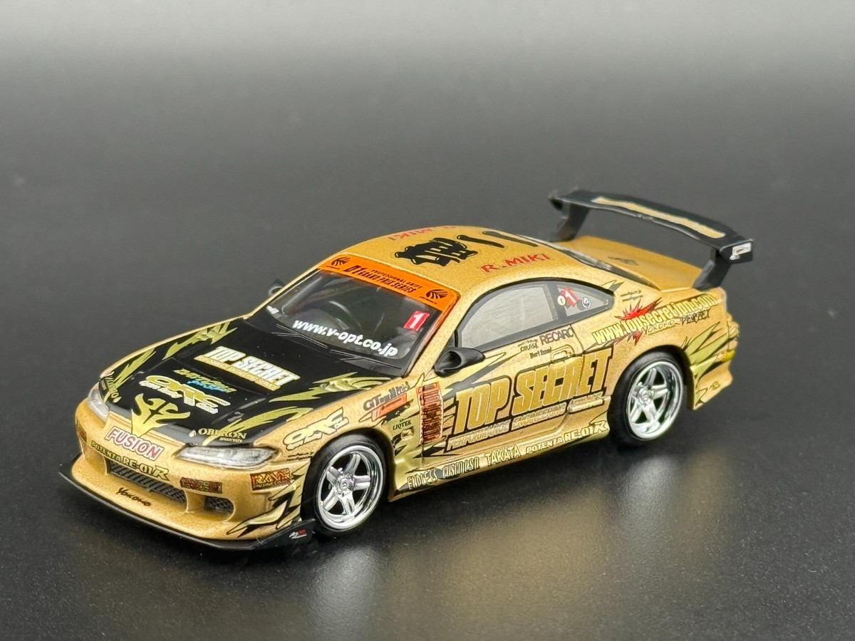 ミニカー MINI GT Nissan SILVIA S15 Gold Mini GT - Nissan Silvia (S15) Top Secret D1GP - Gold – Top
