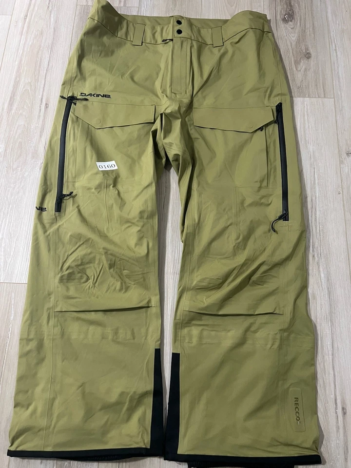 DAKINE Sender Stretch 3L Hose Herren Größe XL Erdgrün Kordelzüge.. - Bild 1 von 4