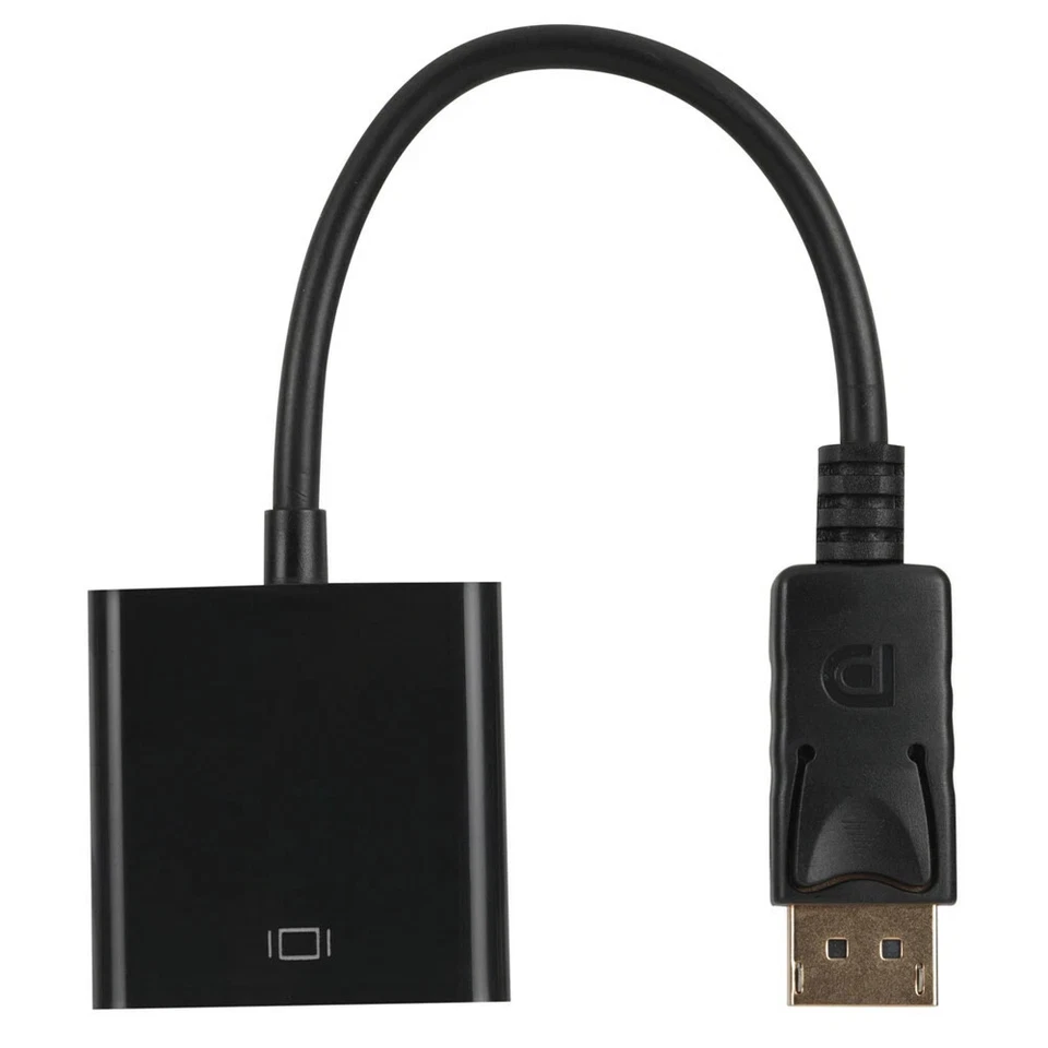Lot 1-100 Displayport DP Male To VGA Female Adapter Display Port Cable Converter - Image 3 of 4