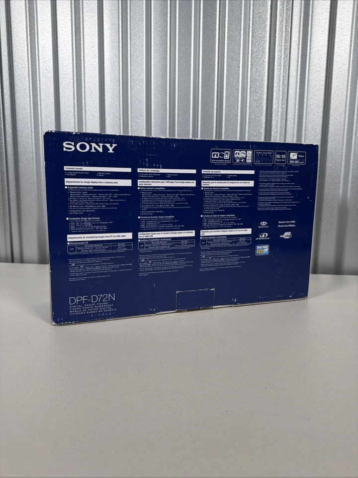 Sony DPF-D72N 7-Inch LCD Digital WVGA 16:10 Photo Frame - Black - Image 3 of 4