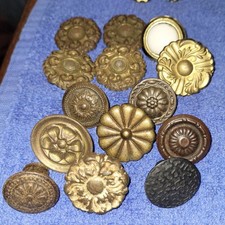 Lot Of 14 Vintage Drawer Knobs  Uncleaned For  Smaller Items