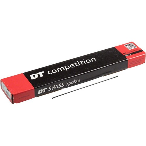 Boîte De 72 Rayons DT Swiss Competition – Droits, 14/15g (2/1,8mm), Noir, 284 Mm, Pour Roues De Vélo