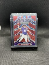 2024 Panini Rookies & Stars - Airborne J.J. McCarthy #A-JMY Red Lazer (RC)