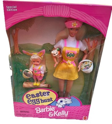 BARBIE EASTER EGG HUNT GIFT SET BARBIE & KELLY NEW IN BOX 1997