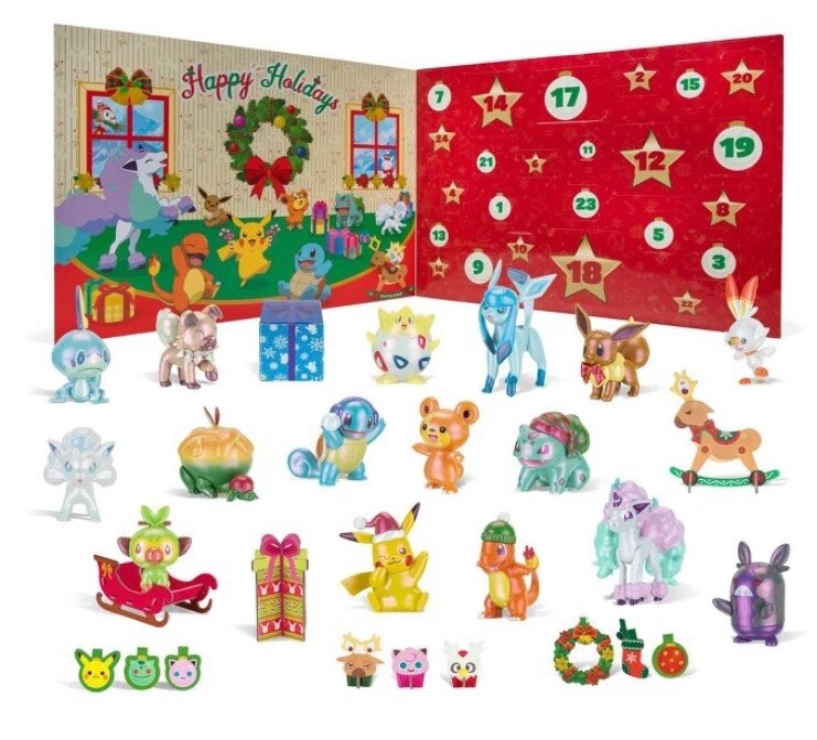 New 2021 Pokemon Happy Holidays Deluxe Holiday Advent Calendar Pop-Up N  Play | eBay