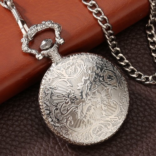 Silver Golden Military U.S Navy USS Constitution Sail Frigate Pocket Watch Gifts - Picture 8 of 10