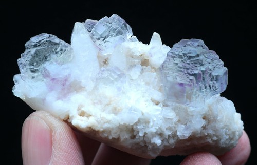 Muestra mineral de dolomita cristal fluorita púrpura verde natural 81,6 g/shangbao - Imagen 7 de 8