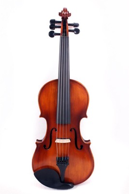 5 String Viola 16 inch Maple Spruce wood ebony fittings Bag Bow,Brown color