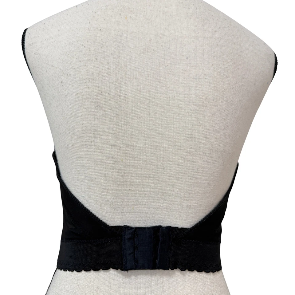 Vintage Fleur de Lace by Smoothie Black Lace Bustier 36Cc - Image 2 of 4