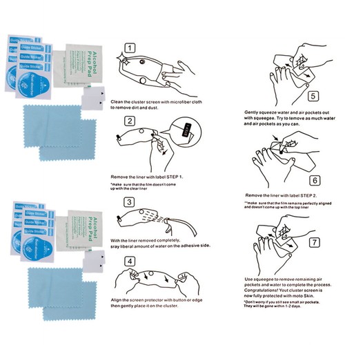 Cluster Scratch Film Dashboard Screen Protector Fit Honda VFR1200F 2012-2022 - Foto 11 di 11