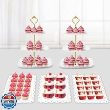 PinCute 5 Pcs Dessert Table Display Set - 2 X Cupcake Stand Holder/Cup Cake T