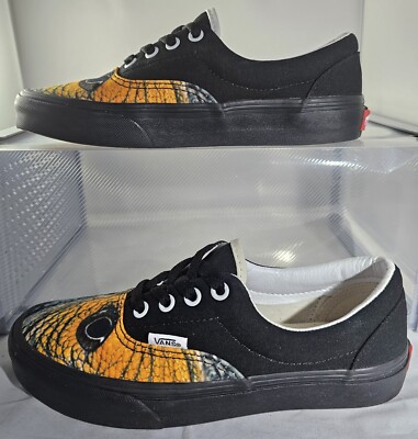 Vans Authentic Unisex National Geographic Black/Blue/Orange Sneakers Sz M4.5/W6