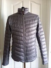 Tom Tailor Lightweight Puffer Jacket Grey Ladies Size Small 10/12