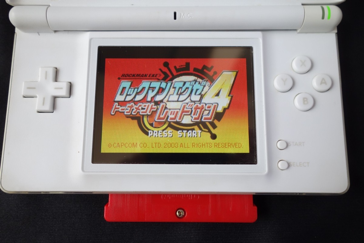 Nintendo DS Lite Console White GBA Mega Man Zero 2 Battle