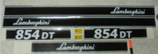 KIT ADESIVI DECALCOMANIE LAMBORGHINI 854 DT PER TRATTORI AGRICOLI  GOMMATI