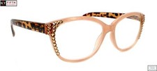 Savannah, Bling Reading Glasses for Women w European Crystals / Square