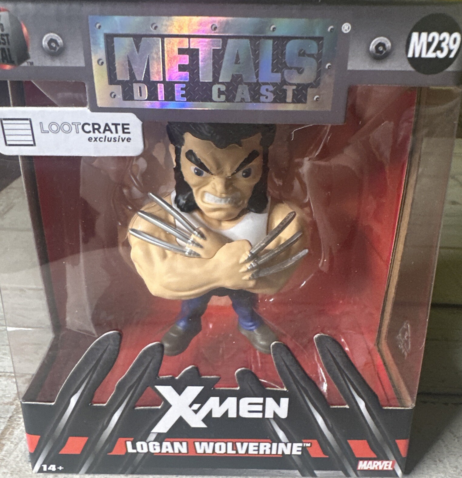 NEW SEALED 2017 Loot Crate Exclusive Metals Die Cast Marvel XMEN Logan Wolverine