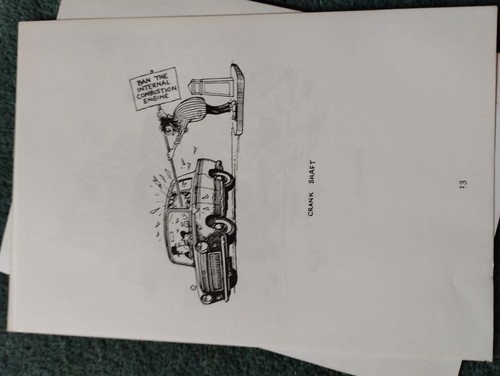 Sk70 Ephemera 70er Jahre Cartoon Kurbelwelle