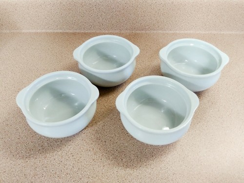 Set of FOUR Oneida White Mini Dipping Sauce Berry Desert Bowls - Picture 3 of 6