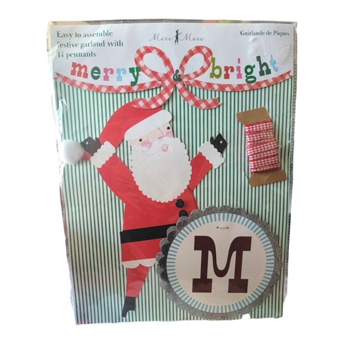 Meri Meri Santa Reindeer Pennant Garland