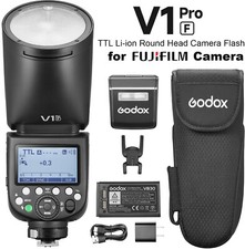 Godox V1 Pro F TTL Li-ion Round Head Camera Flash Speedlite for Fujifilm Cameras