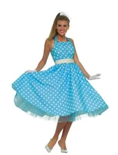 Summer Daze 50's Dress Adult Womens Costume Halter Polka Dot Retro