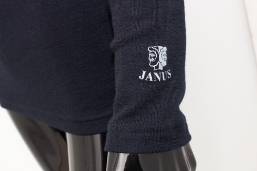 JANUS Merino Base Layer Black Long Sleeve Top Thermal 100% Wool 200g Size S - Picture 3 of 9