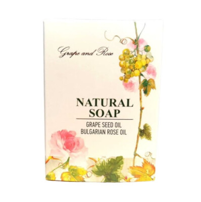 Natural Seife Grape & Rose ( Traubenkernöl und Bulgarisches Rosenöl)