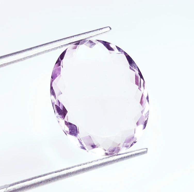 Natural Amethyst Untreated 8.40 Ct Lustrous Bahia Rose D France Certified Gem - Image 2 of 4