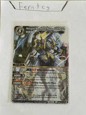 Battle Spirits Saga Merged Mechlord Mammoth Aegis X-Rare NM Ships Same Day!