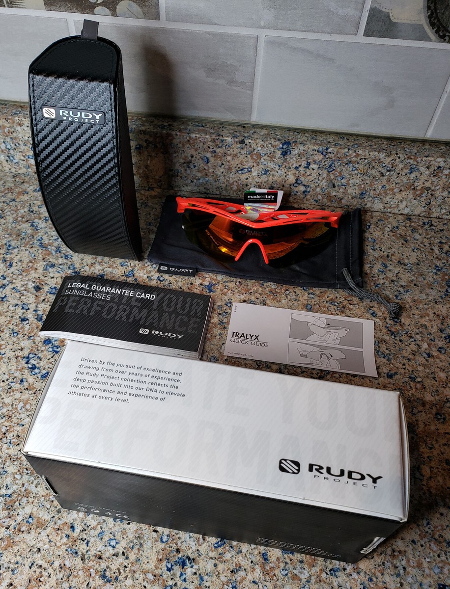 NEW MSRP $350 RUDY PROJECT TRALYX MULTI LS ORANGE RED FLUO NEW MSRP $350 RUDY PROJECT TRALYX MULTI LS ORANGE RED FLUO