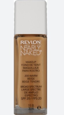 Revlon NEWYORK Nearly Naked Liquid Makeup Foundation 30ml - 200 Warm Beige
