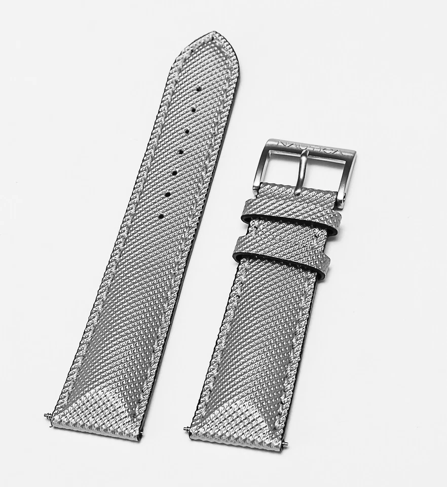 Correa de reloj/correa de reloj gris original Nautica N14508G BFC DIVER 22mm para hombre Foto 2 de 4