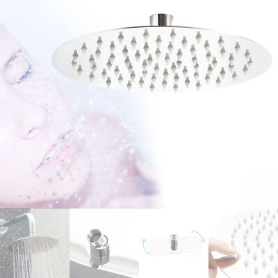 Pomme De Douche Pluie Ronde 30 Cm Soytich - Modèle Slim S-8 - Acier Inoxydable - Neuf