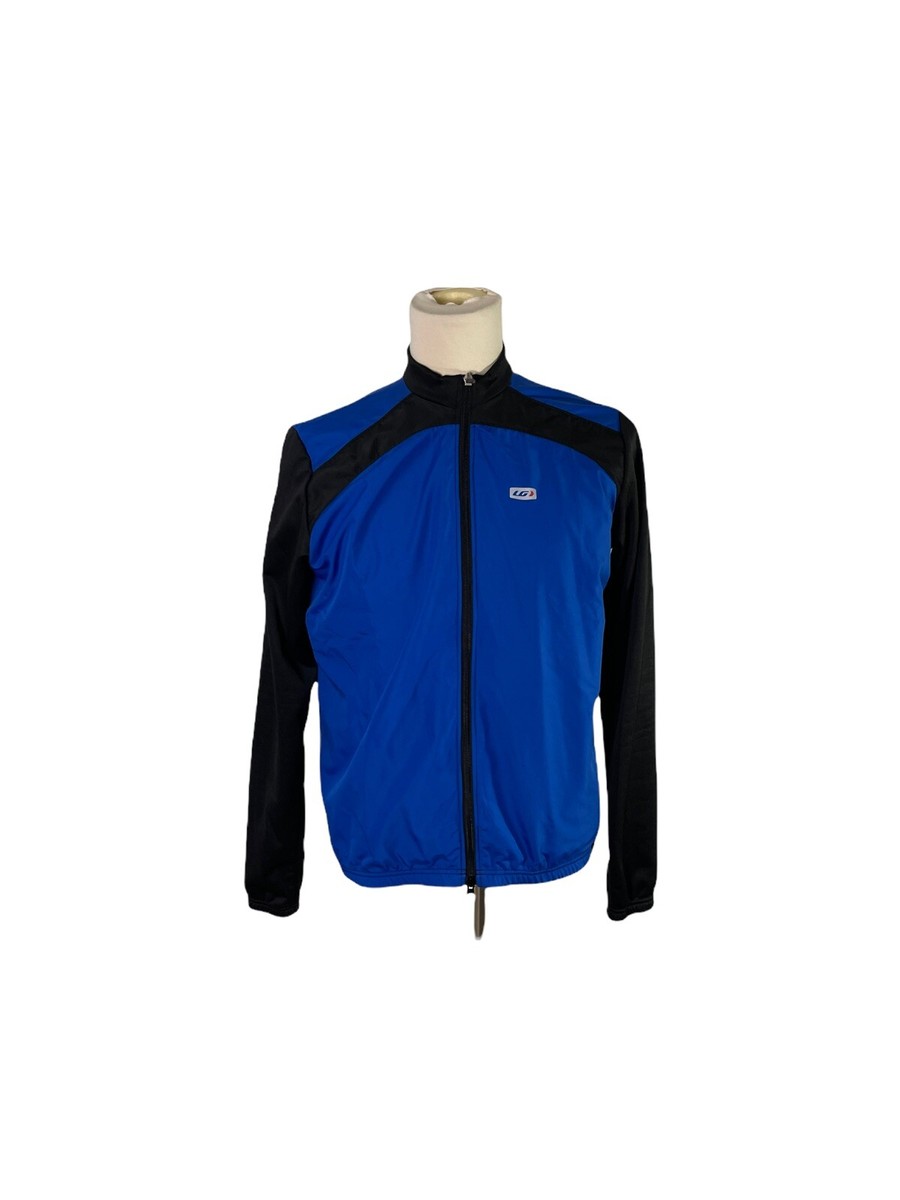 Veste Cycliste Louis Garneau Bleu Noir Homme Taille L - Occasion - Manches Zippées