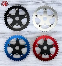 ALTALINE 39T 1PC BICYCLE CRANK SPIDER ALLOY CHAINRING 1/2 X 1/8 MULTIPLE COLORS.