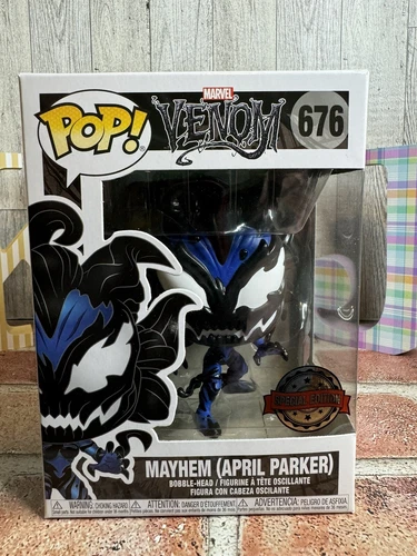 Funko Pop! Vinilo - Marvel: Venom - Mayhem (April Parker) #676 - Pegatina SE