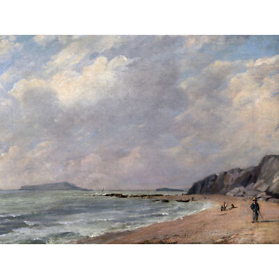 Constable Osmington Bay 1816 Gemälde Wandbild Leinwanddruck 18 x 24 Zoll